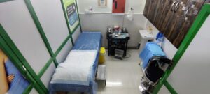 Hijama cupping area of Siddiqui Hijama Herbal Clinic